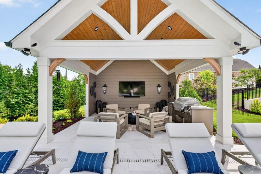 Exterior details and patio area of a home in , Braselton (Image 35).