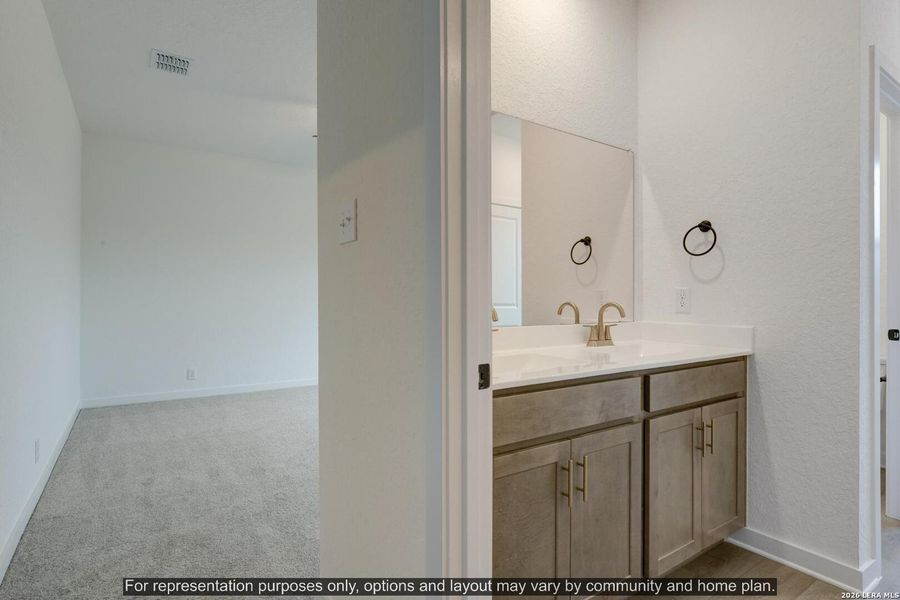 Furnished interior view inside a new home in Hennersby Hollow, San Antonio (Image 9). Furnished interior view inside a new home in Hennersby Hollow, San Antonio (Image 9).