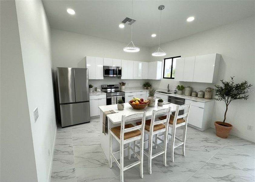 Furnished interior view inside a new home in , Cape Coral (Image 19).
