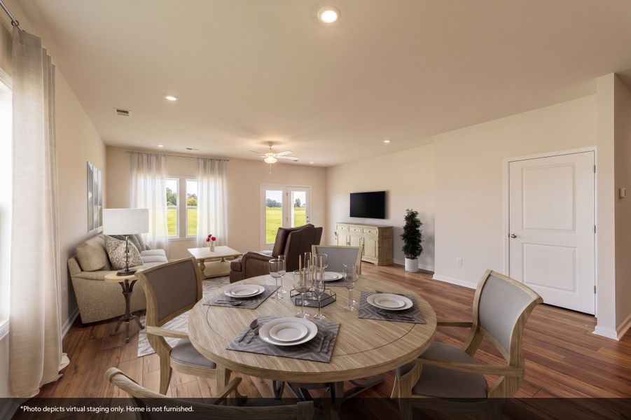 Furnished interior view inside a new home in Dove Hollow, Chesnee (Image 5).
