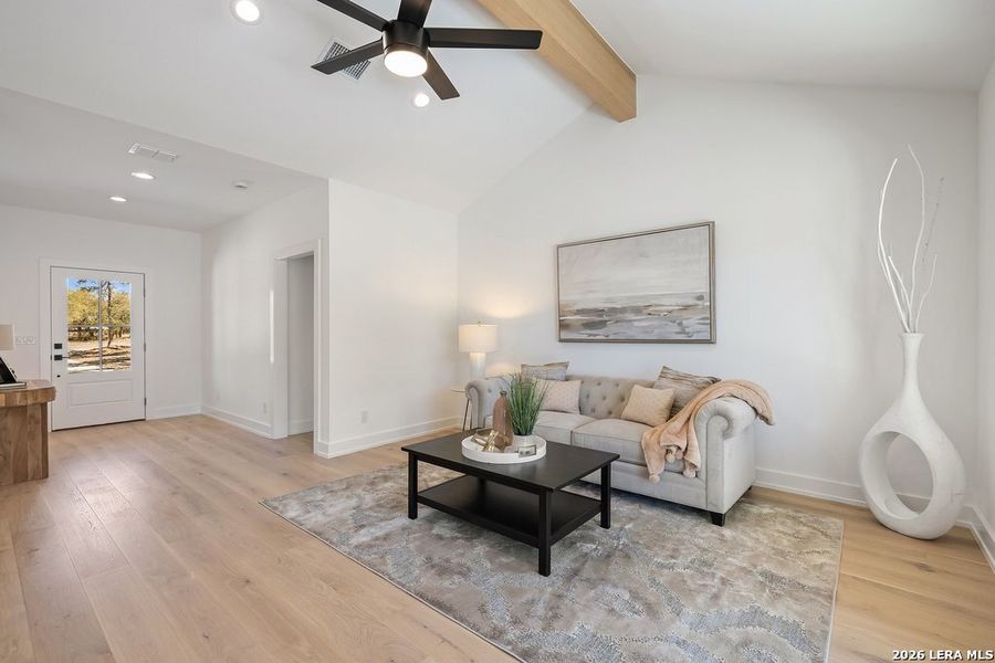 Furnished interior view inside a new home in , Blanco (Image 8).