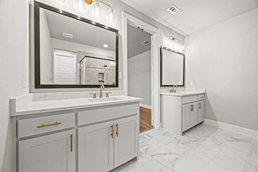 Furnished interior view inside a new home in Fields, Frisco (Image 9).