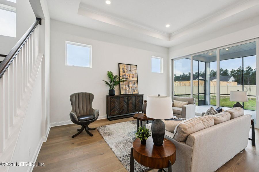 Furnished interior view inside a new home in Nocatee, Ponte Vedra (Image 12).