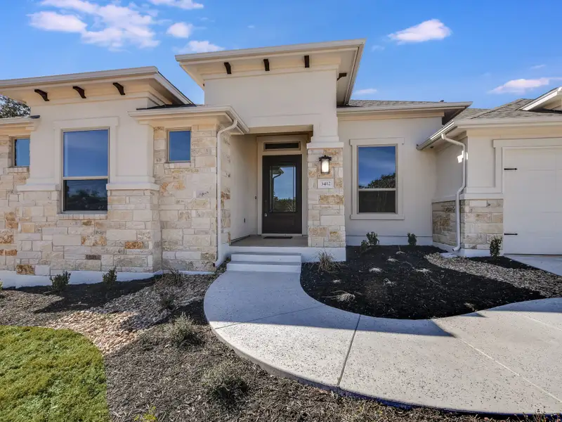 Representative exterior details of a home built from the Emerald II by Giddens Homes in Riverstone, Georgetown (Image 3).