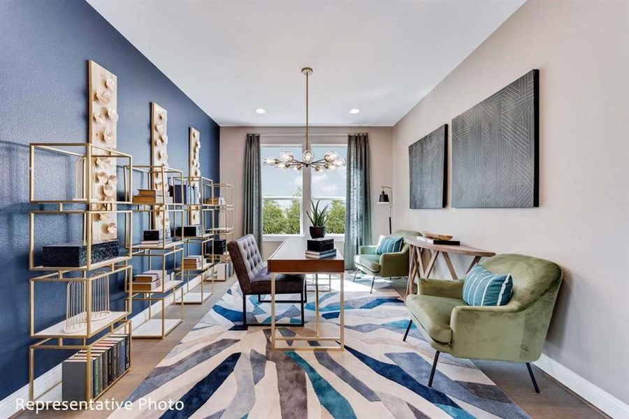 Furnished interior view inside a new home in Justin Crossing, Justin (Image 14).