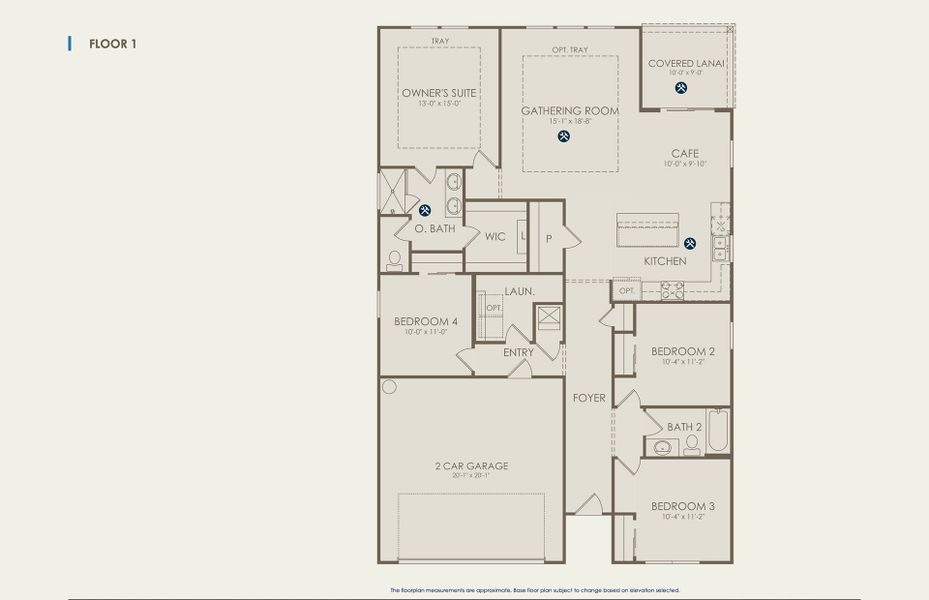 Heston Floor Plan, Quick Move-In Home, Floor 1