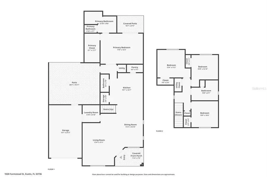 2D floor plan layout of this home in , Eustis, FL (Image 3).