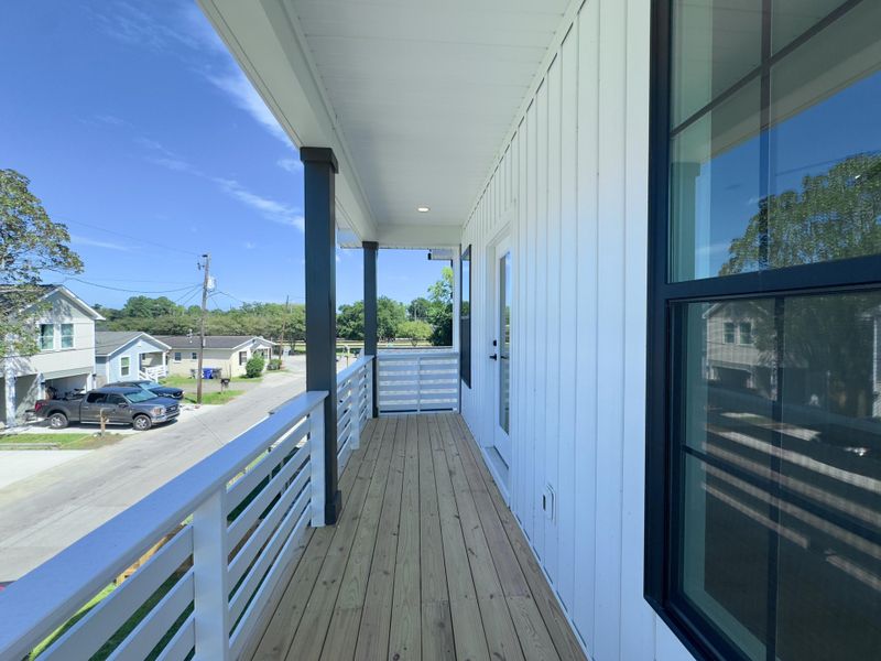Exterior details and patio area of a home in , North Charleston (Image 27).