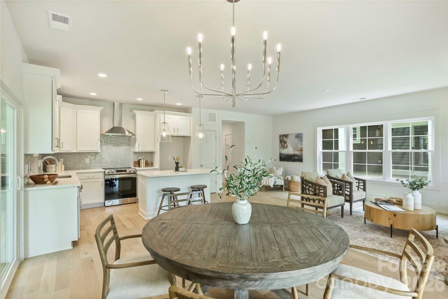 Furnished interior view inside a new home in , Charlotte (Image 17).