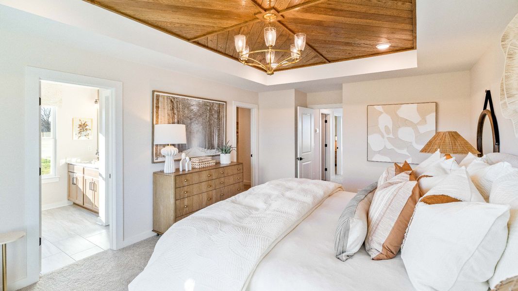 Representative furnished interior of a home built from the Bedford by DRB Homes in Cottages of Bearwood, Mount Pleasant (Image 26).