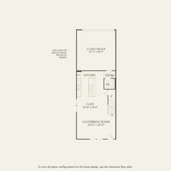 2D floor plan layout for the Julep by Pulte Homes in The Cove at Nona Sound, Orlando, FL (Image 4).