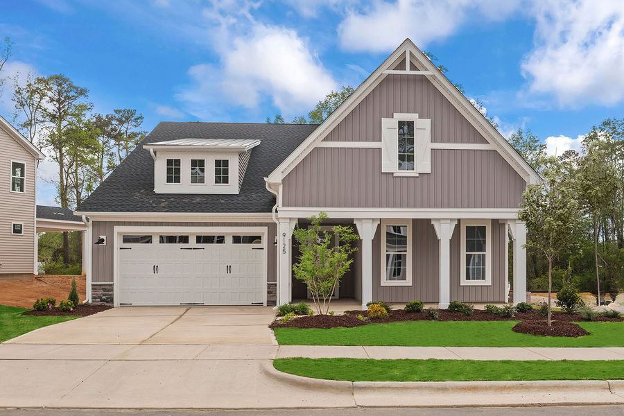 Representative exterior photo of a completed home built from the The Sutton by RobuckHomes in Kennebec Crossing, Angier, NC (Image 22).