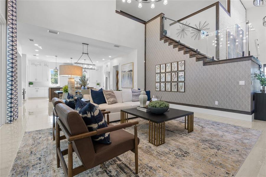 Furnished interior view inside a new home in Laureate Village, Newberry (Image 27). Furnished interior view inside a new home in Laureate Village, Newberry (Image 27).
