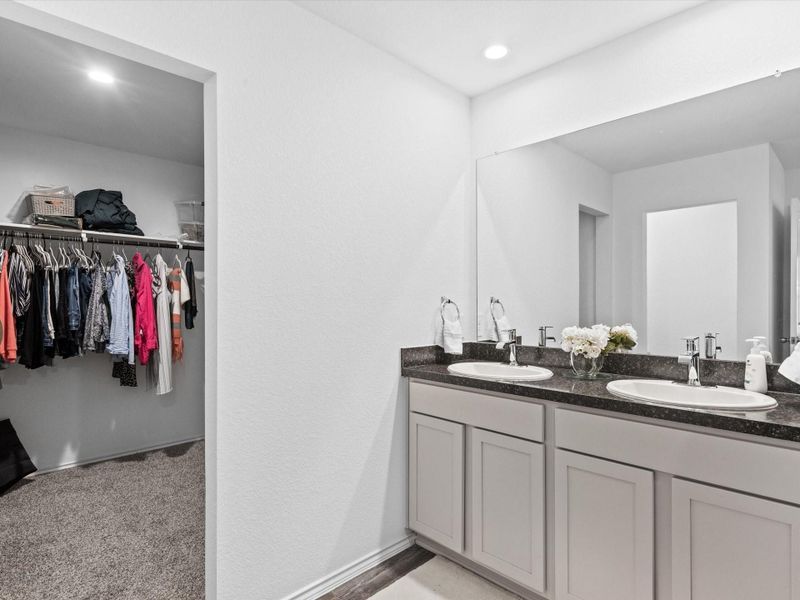 Entrance to the SPACIOUS walk-in closet