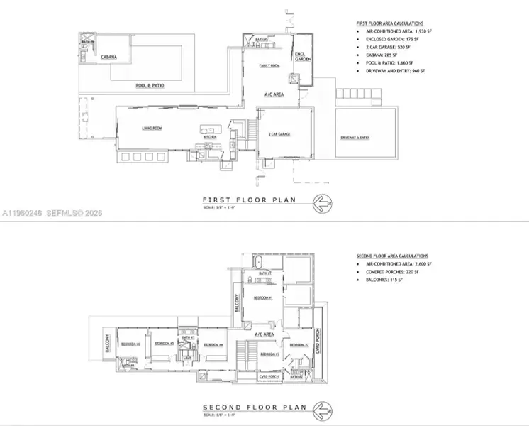 2D floor plan layout of this home in , Biscayne Park, FL (Image 3).