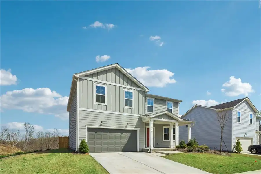 Front exterior of a new home in , Gainesville, GA, highlighting curb appeal (Image 26).