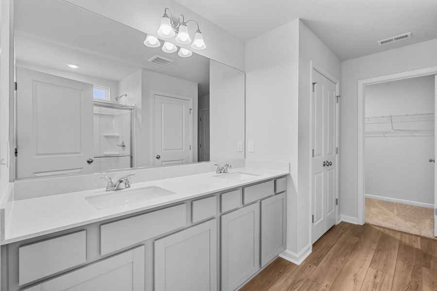 Furnished interior view inside a new home in Bell West, Kernersville (Image 11). Furnished interior view inside a new home in Bell West, Kernersville (Image 11).