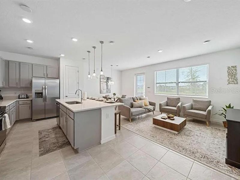 Furnished interior view inside a new home in , Davenport (Image 4).