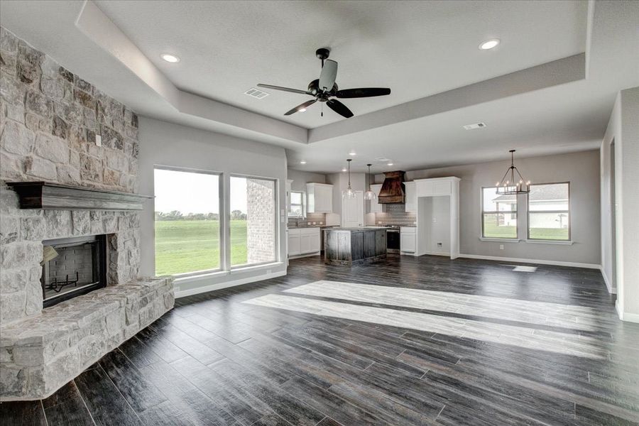 Representative furnished interior of a home built from the The Aubrey by Doug Parr Custom Homes in Honeysuckle Ranch, Paradise (Image 7). Representative furnished interior of a home built from the The Aubrey by Doug Parr Custom Homes in Honeysuckle Ranch, Paradise (Image 7).