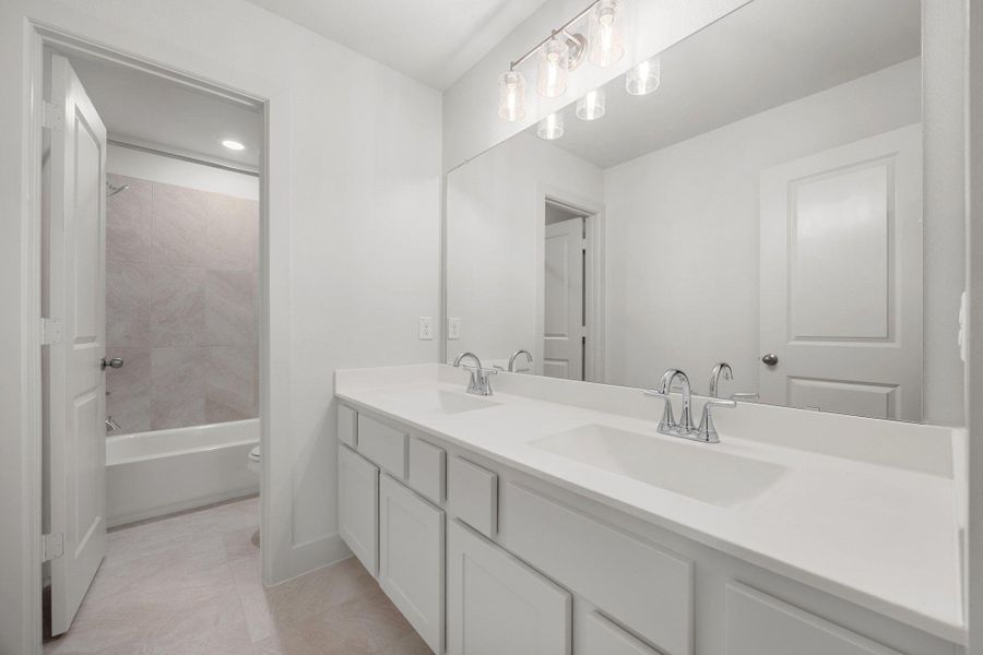 Furnished interior view inside a new home in Parmer Ranch, Georgetown (Image 10).