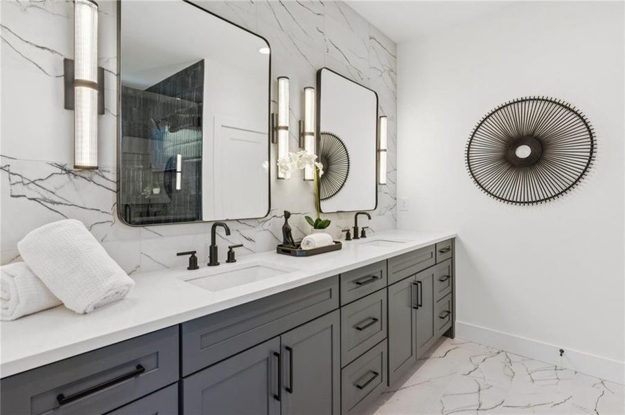 Furnished interior view inside a new home in , Atlanta (Image 10). Furnished interior view inside a new home in , Atlanta (Image 10).