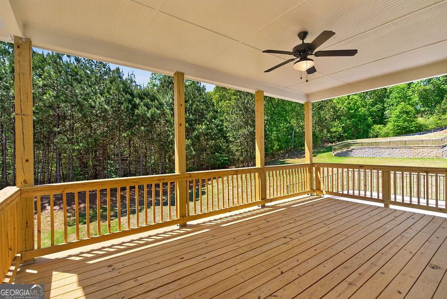 Exterior details and patio area of a home in The Manor at Gainesville Township, Gainesville (Image 19).
