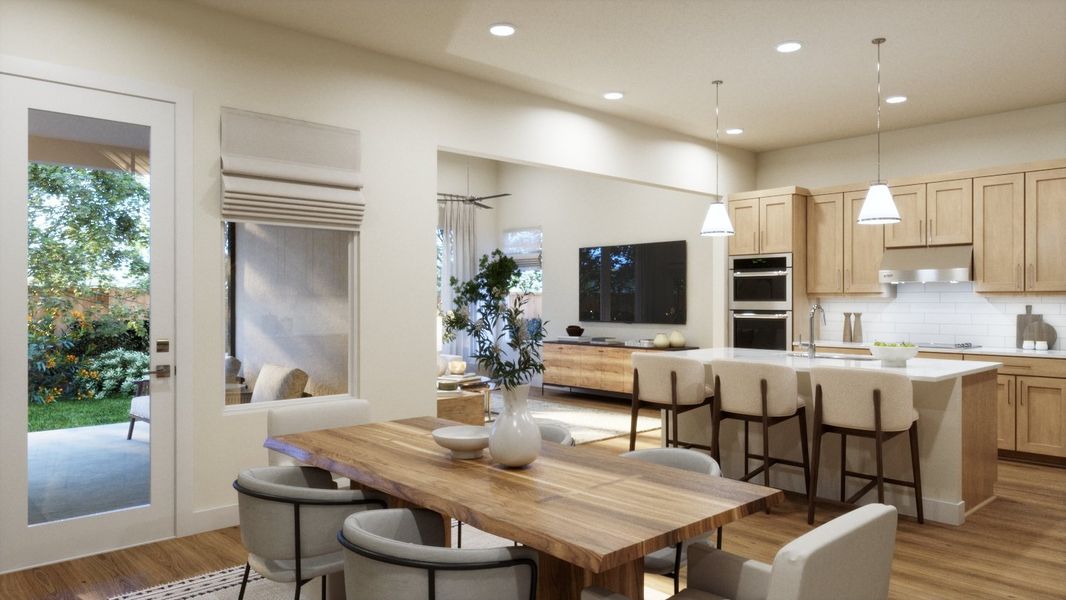 Representative furnished interior of a home built from the 4060 by Risewell Homes in Bluff Haven, Georgetown (Image 7).