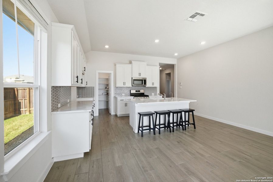 Furnished interior view inside a new home in August Fields, New Braunfels (Image 9). Furnished interior view inside a new home in August Fields, New Braunfels (Image 9).