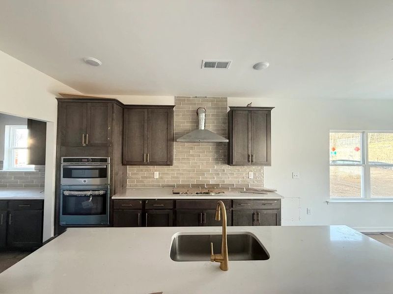 Kitchen featuring AW Collection® Oxford - Matte finishes, light wood, and refined style.