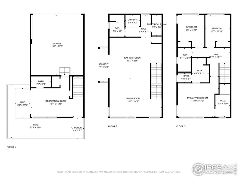 Floor plan for 2446 W 167th Place. Call for larger, floor-by-floor images.