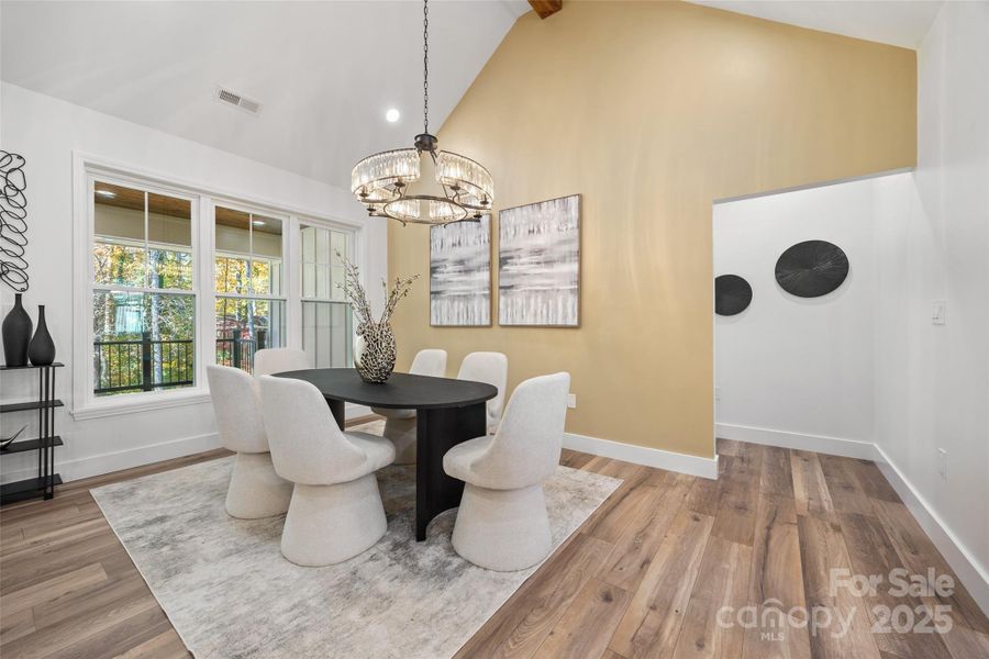 Furnished interior view inside a new home in , Charlotte (Image 7).