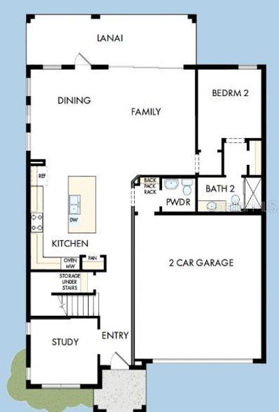 2D floor plan layout of this home in Lakeview Crossing – Tradition Series, Sarasota, FL (Image 2). 2D floor plan layout of this home in Lakeview Crossing – Tradition Series, Sarasota, FL (Image 2).