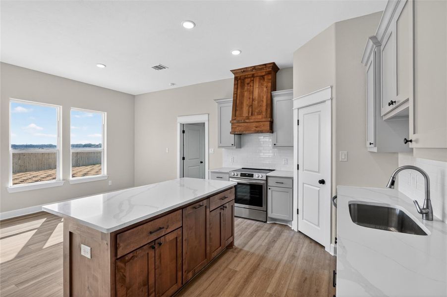 Furnished interior view inside a new home in , Snook (Image 16).