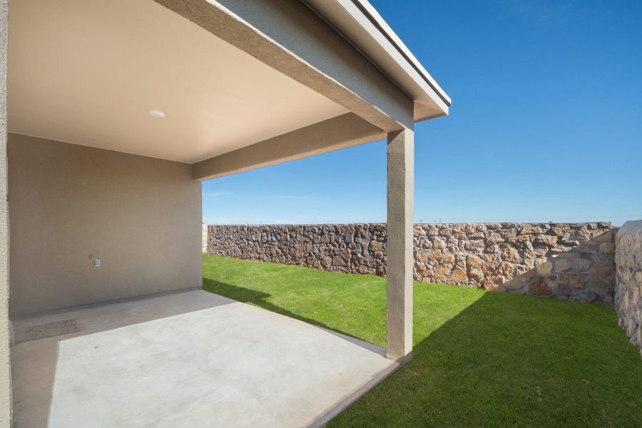 Representative exterior details of a home built from the Ocotillo by View Homes in Summer Sky, El Paso (Image 22).