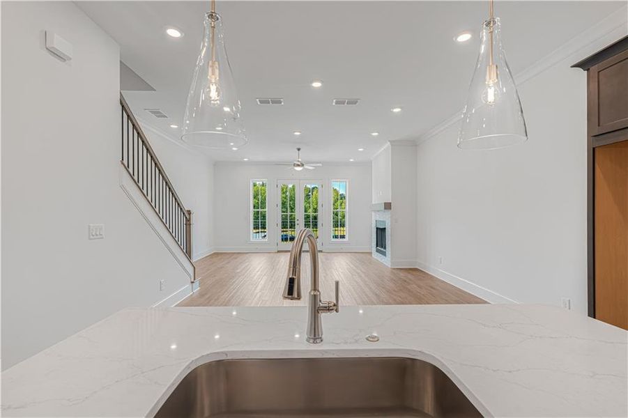 Close-up of interior finishes inside a home in Waterhaven, Cumming (Image 23).
