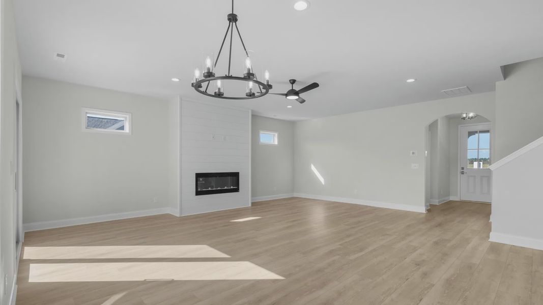 Representative unfurnished interior of a home built from the Capri IV by Epcon Communities in Courtyards by Carrell, Ocean Isle Beach (Image 26). Representative unfurnished interior of a home built from the Capri IV by Epcon Communities in Courtyards by Carrell, Ocean Isle Beach (Image 26).