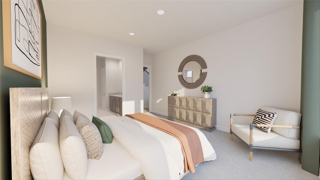 Furnished interior view inside a new home in Oakberry Trails, Waller (Image 21).