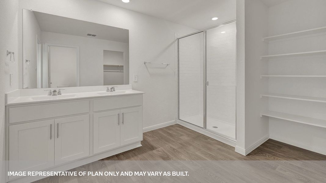 Furnished interior view inside a new home in Trace, San Marcos (Image 9).