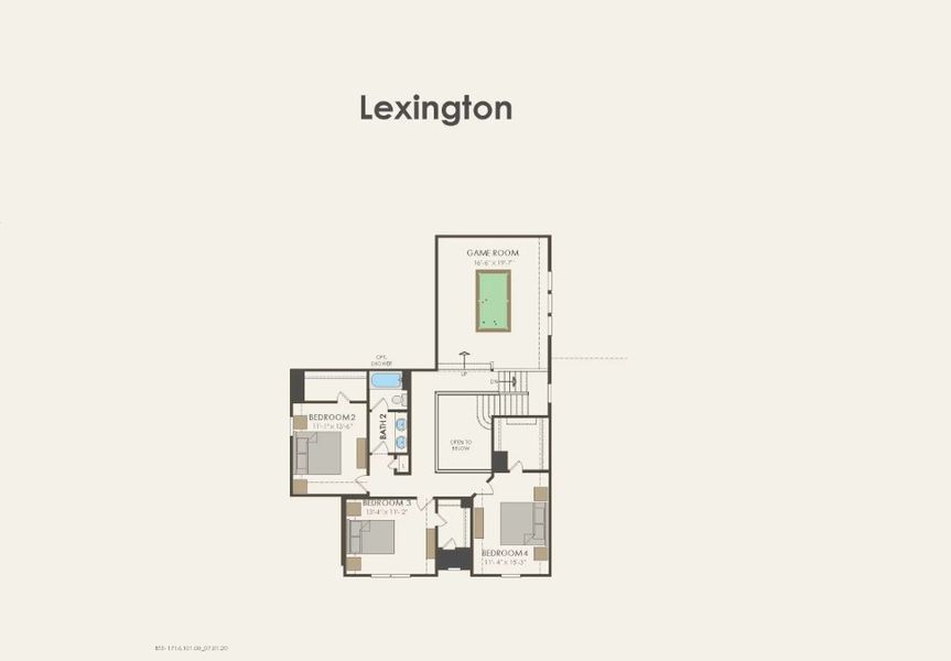 2D floor plan layout of this home in Creekview Meadows, Pilot Point, TX (Image 4). 2D floor plan layout of this home in Creekview Meadows, Pilot Point, TX (Image 4).