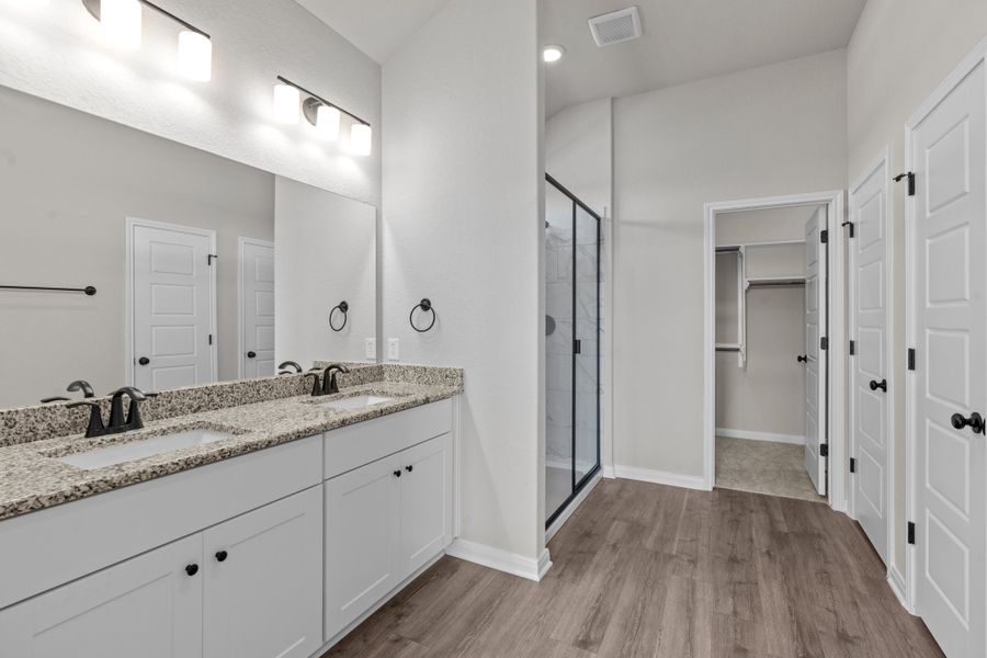 Representative furnished interior of a home built from the Crockett by Beazer Homes in Comanche Ridge, San Antonio (Image 4). Representative furnished interior of a home built from the Crockett by Beazer Homes in Comanche Ridge, San Antonio (Image 4).