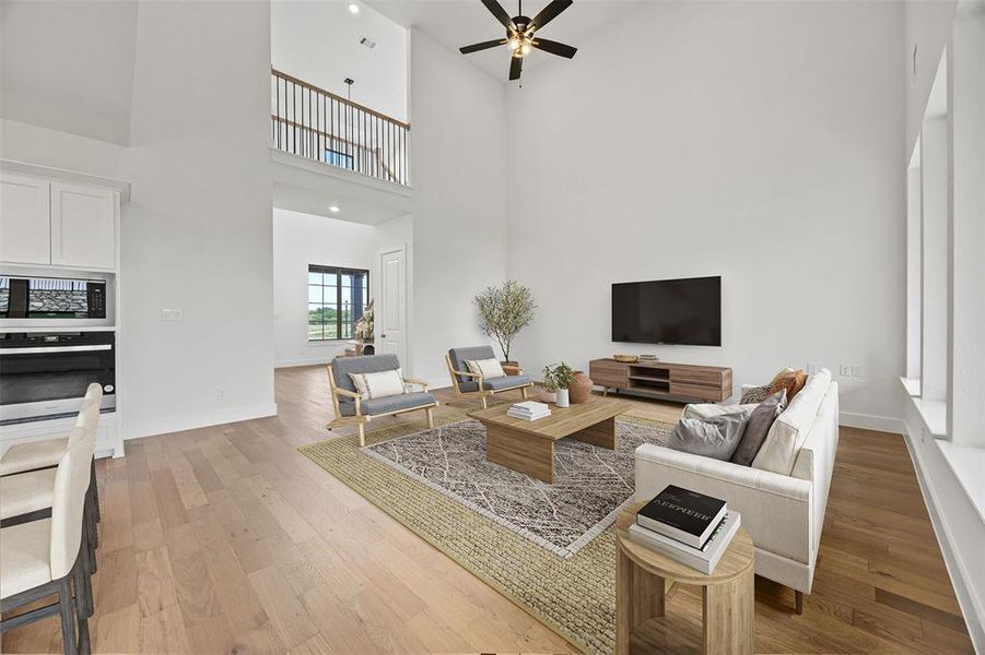 Furnished interior view inside a new home in Chatham Reserve, Providence Village (Image 5). Furnished interior view inside a new home in Chatham Reserve, Providence Village (Image 5).