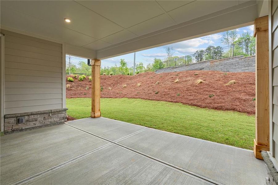 Exterior details and patio area of a home in Settingdown Farms, Cumming (Image 2).
