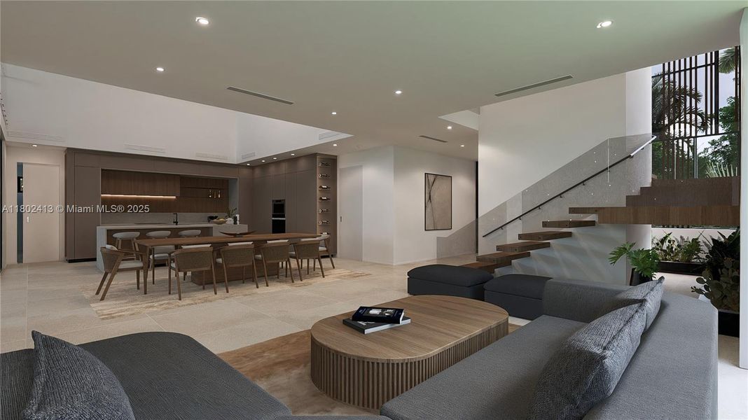 Furnished interior view inside a new home in , Miami (Image 13). Furnished interior view inside a new home in , Miami (Image 13).