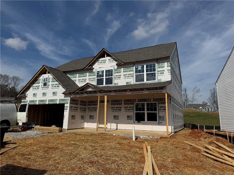 In-progress construction of a new home in The Reserve at Willow Oaks, Canton, GA (Image 24).