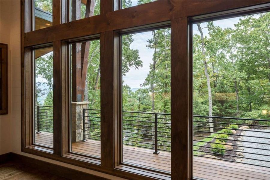 Exterior details and patio area of a home in , Young Harris (Image 31).