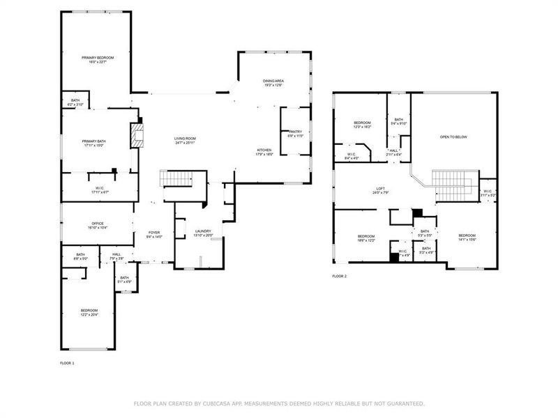 2D floor plan layout of this home in Pecan Square - Estates, Northlake, TX (Image 3).