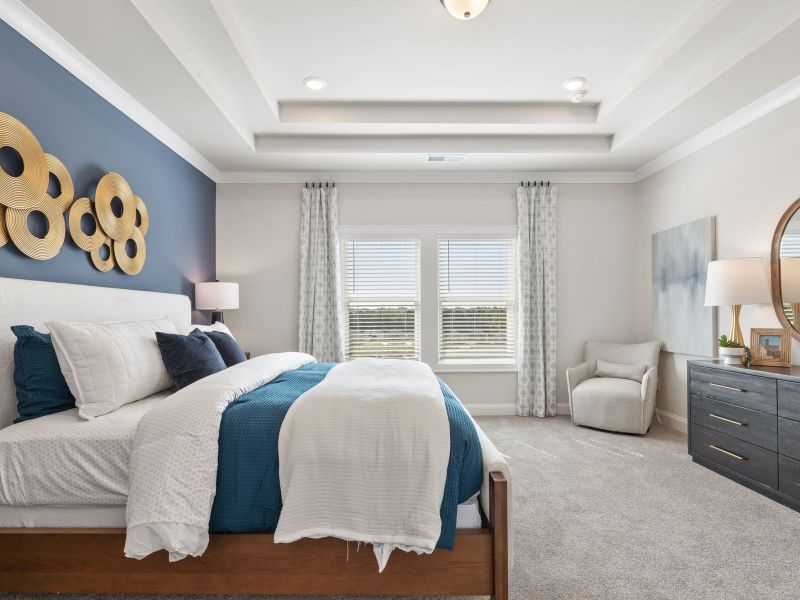 Furnished interior view inside a new home in Vines at Mill Creek - Legacy Series, Braselton (Image 14). Furnished interior view inside a new home in Vines at Mill Creek - Legacy Series, Braselton (Image 14).