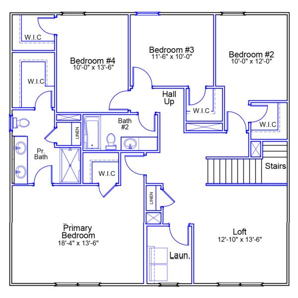 2D floor plan layout of this home in Jordan Grove, Conway, SC (Image 6).