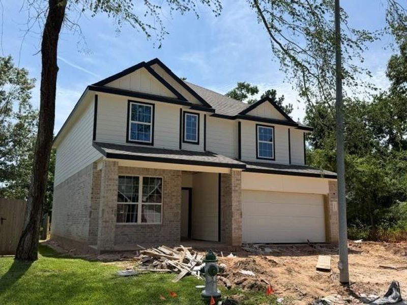 In-progress construction of a new home in Lake Conroe Area Homes, Montgomery, TX (Image 28). In-progress construction of a new home in Lake Conroe Area Homes, Montgomery, TX (Image 28).