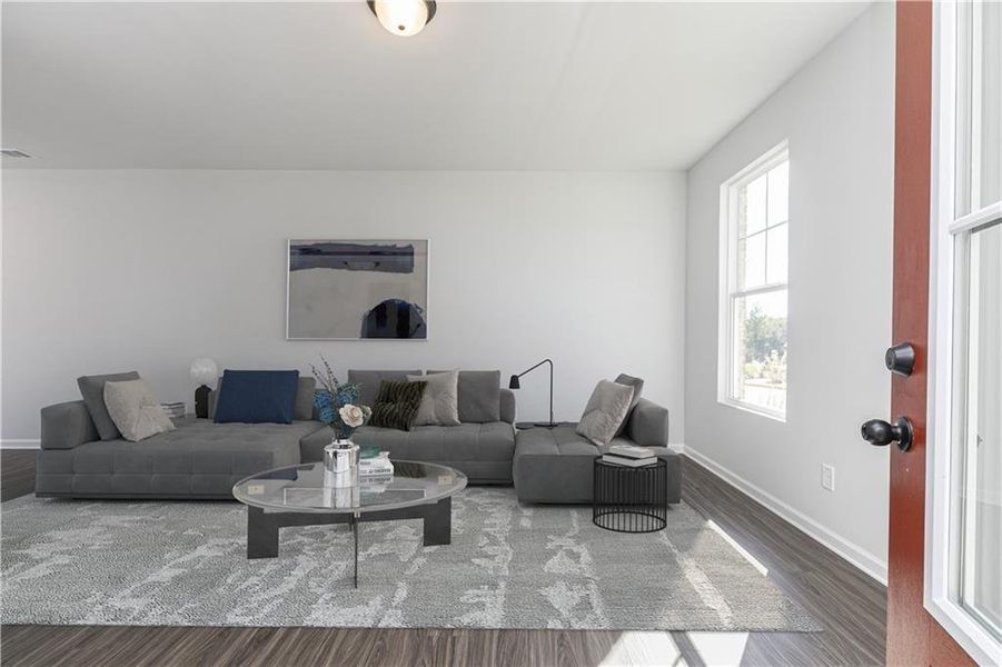 Furnished interior view inside a new home in Riverside Ridge, Lawrenceville (Image 17).